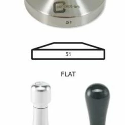 Concept-Art Coffee Tamper Base, 51mm Stainless, Flat