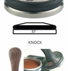 Barista Tools Concept-Art Coffee Tamper Base, 57mm Stainless, Knock Flat