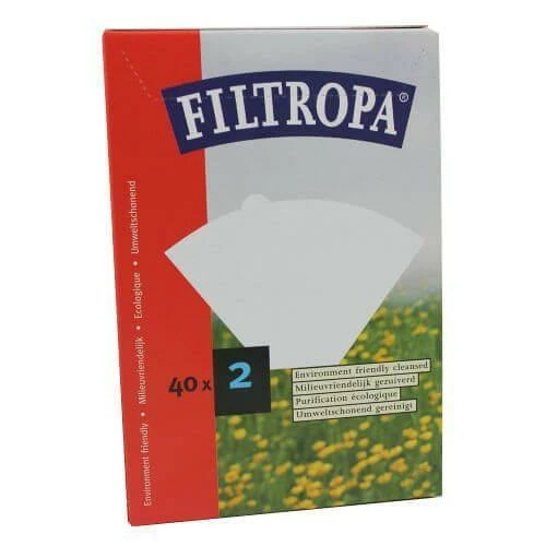 Filtropa Paper Filter #2 - Bleached 40pk