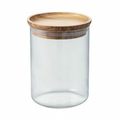 Barista Warehouse Hario Simply Glass And Olive Wood Canister