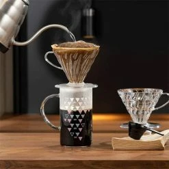 Barista Warehouse Hario V60 Dripper & Thermocolor Server Set