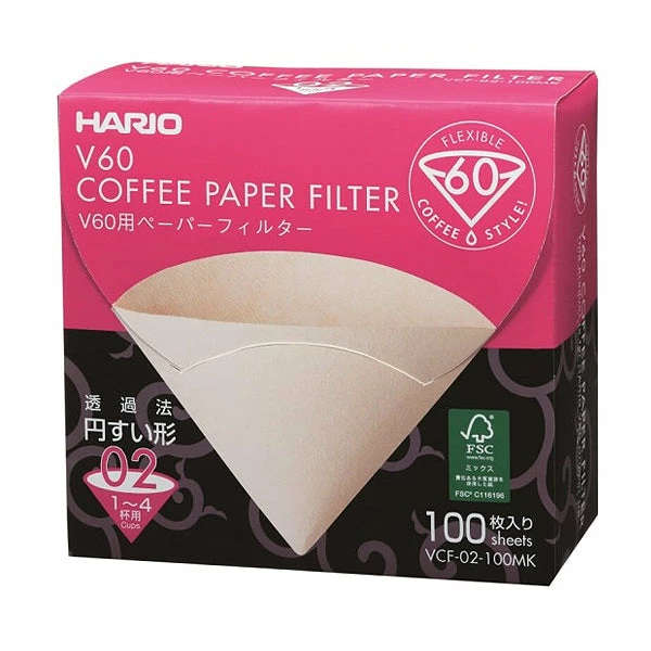 Hario V60 Paper Filters - Natural