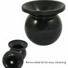 Rattleware Cupping Spittoon, Black Plastic