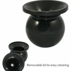 Rattleware Cupping Spittoon, Black Plastic
