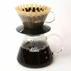 Brew Bar Kalita Glass Wave Dripper 185 Black