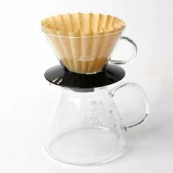 Brew Bar Kalita Glass Wave Dripper 185 Black