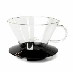 Brew Bar Kalita Glass Wave Dripper 185 Black