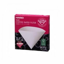 Barista Warehouse V60 1 CUP (40PCS) WHITE PAPERS RETAIL Brew Bar